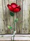 tuinsteker , roos , metalen roos - 2 - Thumbnail