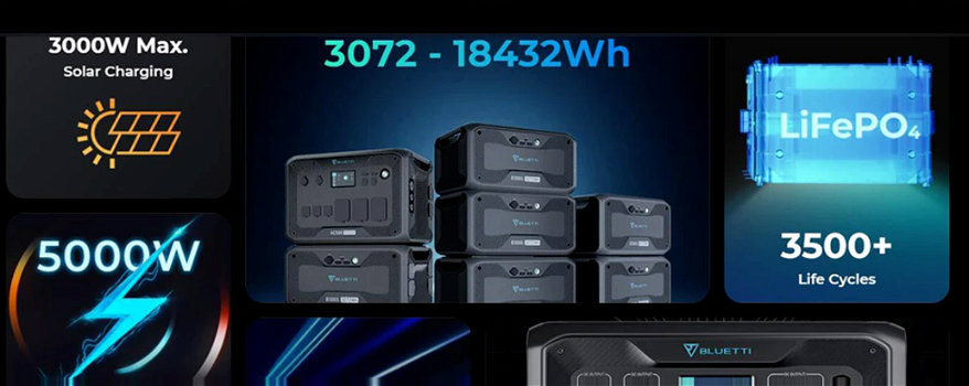 BLUETTI AC500 5000W Home Backup Expandable Power Station - 5