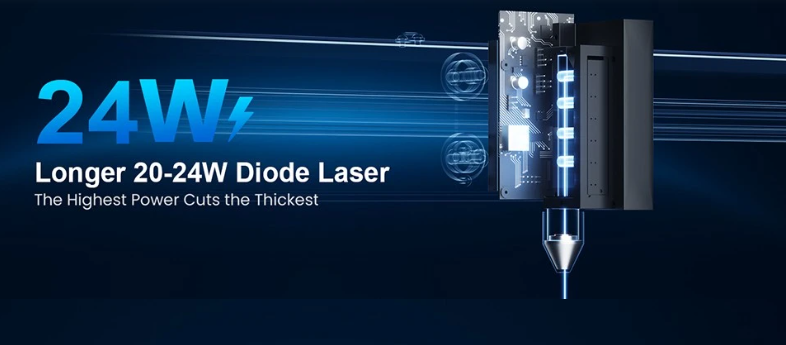 Longer Laser B1 20W Laser Engraver Cutter, 4-core Laser Head, - 1