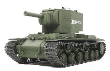 RC tank Tamiya 56030 bouwpakket Russian Heavy Tank KV-2 Full Option Kit 1:16