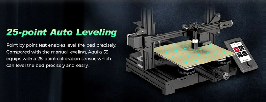 Voxelab Aquila S3 3D Printer, Auto Leveling - 6