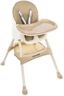 Kinderstoel 3 in 1 Verstelbaar - Kinderzitje - Beige