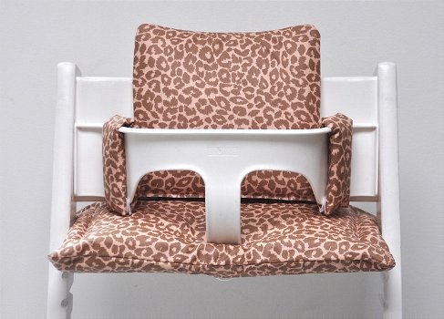 Leopard gecoate kussens voor stokke kinderstoel - 0