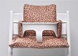 Leopard gecoate kussens voor stokke kinderstoel - 0 - Thumbnail