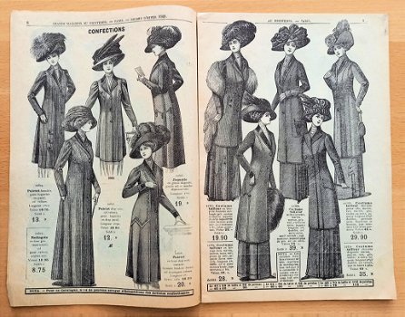 Au Printemps Paris Hiver 1909-1910 Mode catalogus Parijs - 2