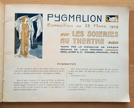 Les Soieries au Theatre 1909 Pygmalion catalogus Parijs - 1