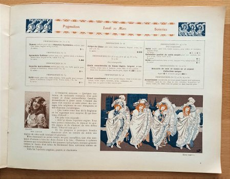 Les Soieries au Theatre 1909 Pygmalion catalogus Parijs - 4