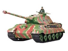 RC tank King Tiger porsche koepel in houten kist 2.4GHZ Control edition