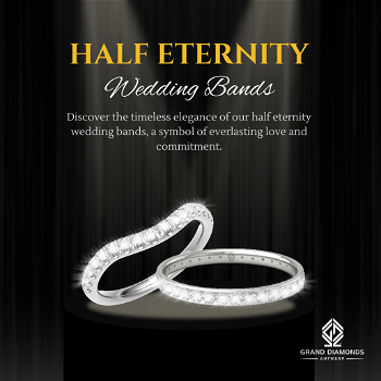 Half eternity wedding bands | Grand Diamonds - 0