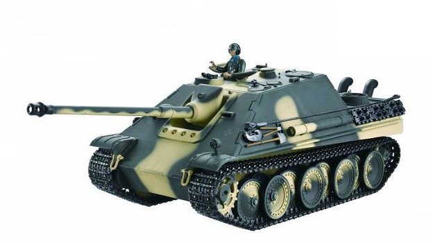 RC tank Jagdpanther upgrade met rook en geluid 2.4GHZ camo - 0