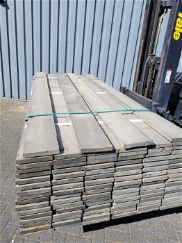 100 Schutting/steigerplanken oud grijs - 0