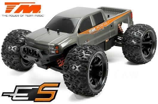 Auto - 1/10 Monster Truck Electric - 4WD - RTR - Geborsteld - Waterdicht - Team Magic E5 - zilver Bo - 0