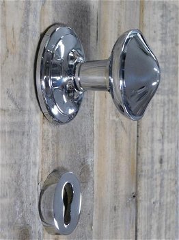 deurknop, niet-draaibaar , messing - 2