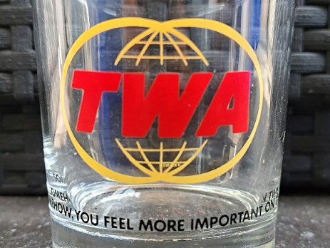 TWA Airlines Whiskyglas France - 4