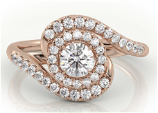 Rose Gold Engagement Rings - Precious Jewels