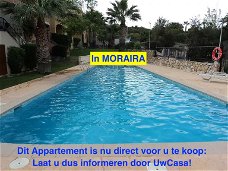 Uw eigen complete Appartement in MORAIRA met meubels en met