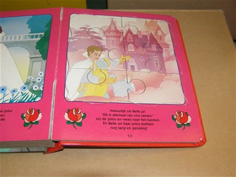 Belle en het Beest- boek met 6 puzzels - 6