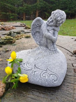 Gedenk engel , engel op hart - 0