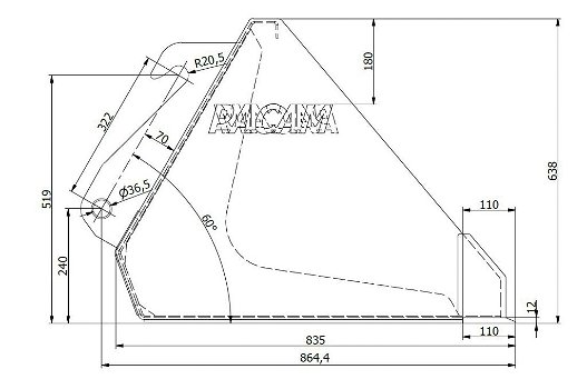 Weidemann bak voor kniklader / minishovel - 5