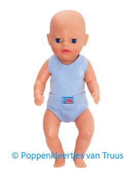 Baby Born Soft 36 cm Jongens ondergoed/blauw - 0
