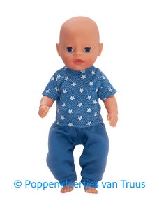 Baby Born Soft 36 cm Jongens setje blauw/sterren