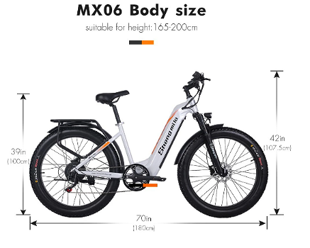 Shengmilo MX06 Electric Off-road Bike, 26in All-terrain - 4