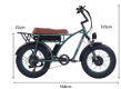 GOGOBEST GF750 Plus Electric Retro Bike 20*4.0 inch Fat Tires 1000W - 6 - Thumbnail