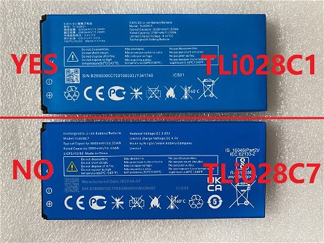 3.85V 2880mAh/11.09WH battery for ALCATEL TLI028C1 - 0