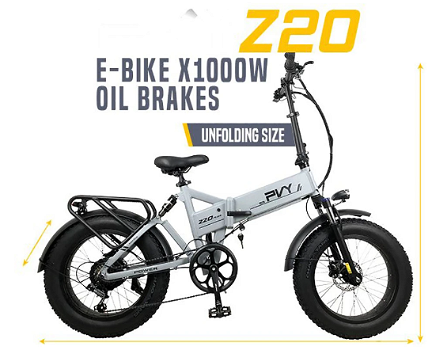 PVY Z20 Plus Folding E-bike 20*4.0 inch Fat Tires 500W - 5