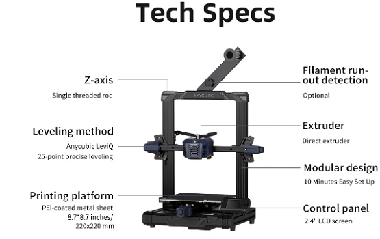 Anycubic Kobra Neo 3D Printer, Auto Leveling - 6