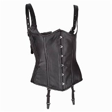 Echt leren corset model 11 waist cincher in small t/m 6xl