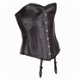 Echt leren corset model 10 zwart in xs t/m 6xl - 0 - Thumbnail