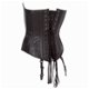 Echt leren corset model 10 zwart in xs t/m 6xl - 1 - Thumbnail