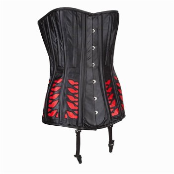 Echt leren corset model 07 in xs t/m 6xl - 0