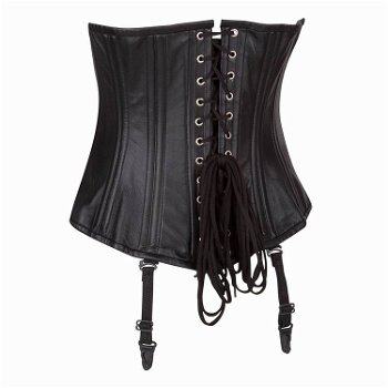 Echt leren corset model 05 waist cincher in xs t/m 6xl - 1