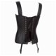 Echt leren corset model 04 zwart in xs t/m 6xl - 1 - Thumbnail