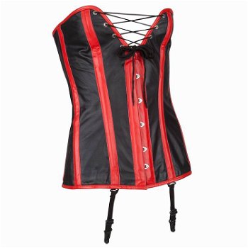 Echt leren corset model 03 in xs t/m 6xl - 0