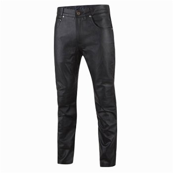 Heren leren broek model jeans in maat 30 t/m 44 - 1