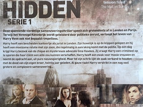 1DVD BBC-serie Hidden Serie 1 met oa Thekla Reuten - 2