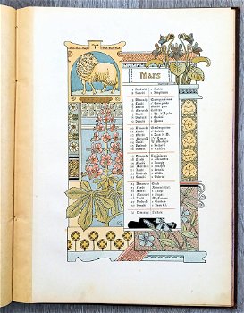 Les Douze Mois de 1889 - Eugène Grasset - Art Nouveau - 0