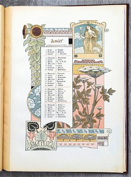 Les Douze Mois de 1889 - Eugène Grasset - Art Nouveau - 5