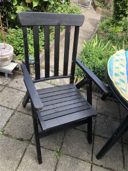 Tuin set met houten stoelen,tafel,opbergbox tuin - 1