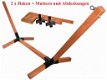 Hangmatframe Houten frame hangbank Stabiel tot 300kg HOUT mahonie - 0 - Thumbnail