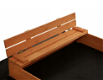 Zandbak met deksel, dak, deksel, bank en vloer, houten zandbak - 4 - Thumbnail
