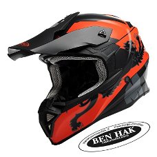 HELM MALOSSI & PREMIER|OFFICIAL CROSS|HM2 M=57/ 58cm Rood/zwart