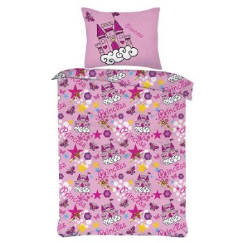 Kinderdekbedovertrek 140 x 220 cm Princess - 0