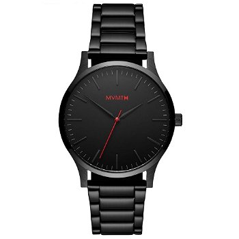 MVMT MT01-BL HERENHORLOGE 40 SERIES - ZWART ROESTVRIJSTAAL - 0