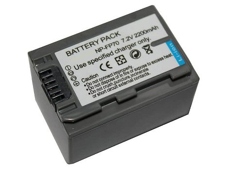 New battery 2200mAh 7.2V for SONY NP-FP70 - 0