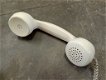 Antieke witte telefoon met draaischijf - 3 - Thumbnail