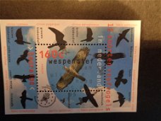 1995 Nederland BLOK vogels gestempeld - nvph 1652